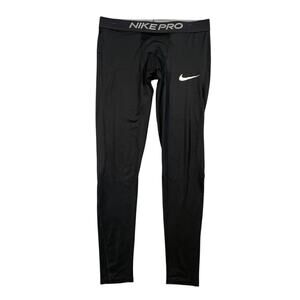 Nike Pro Leggings Mens 2XL Black Dri Fit Fitted Stretch Baselayer Workout Train